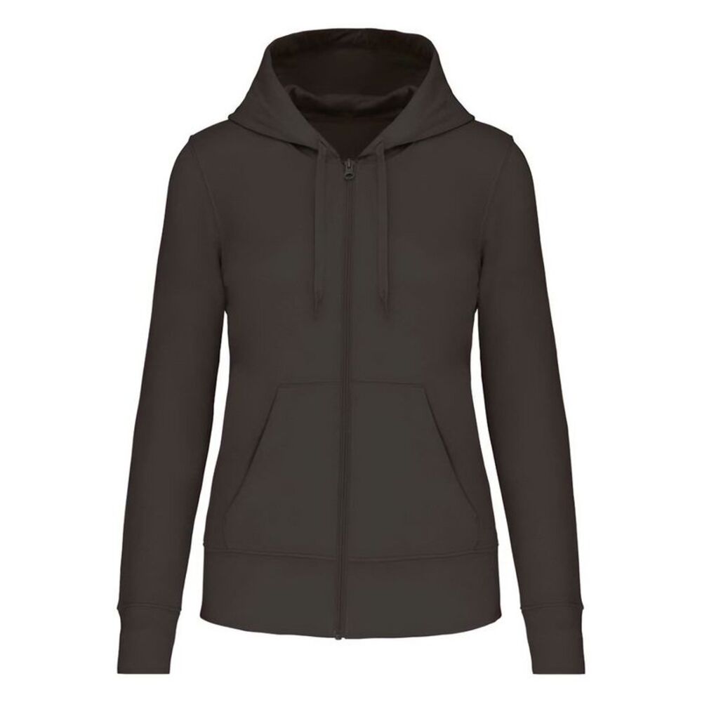 Kariban Womens/Ladies Eco Friendly Full Zip Hoodie / Dark Grey
